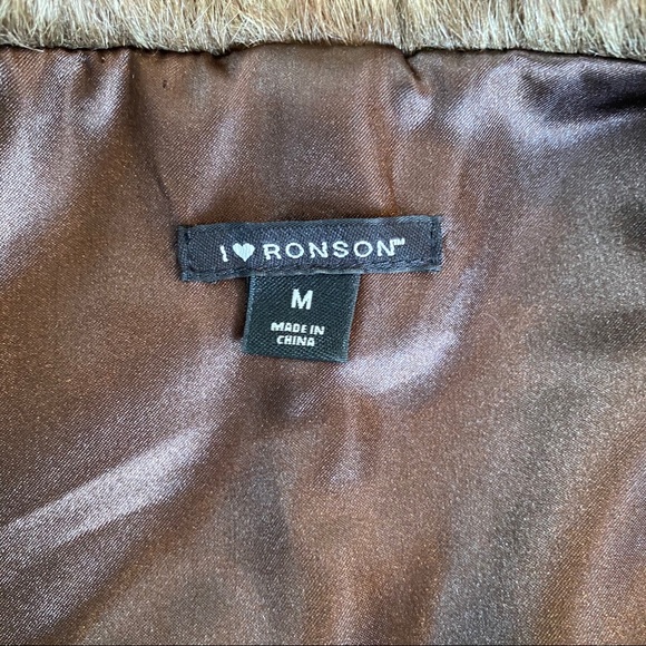 Faux Fur Vest Brown Medium - Picture 7 of 8